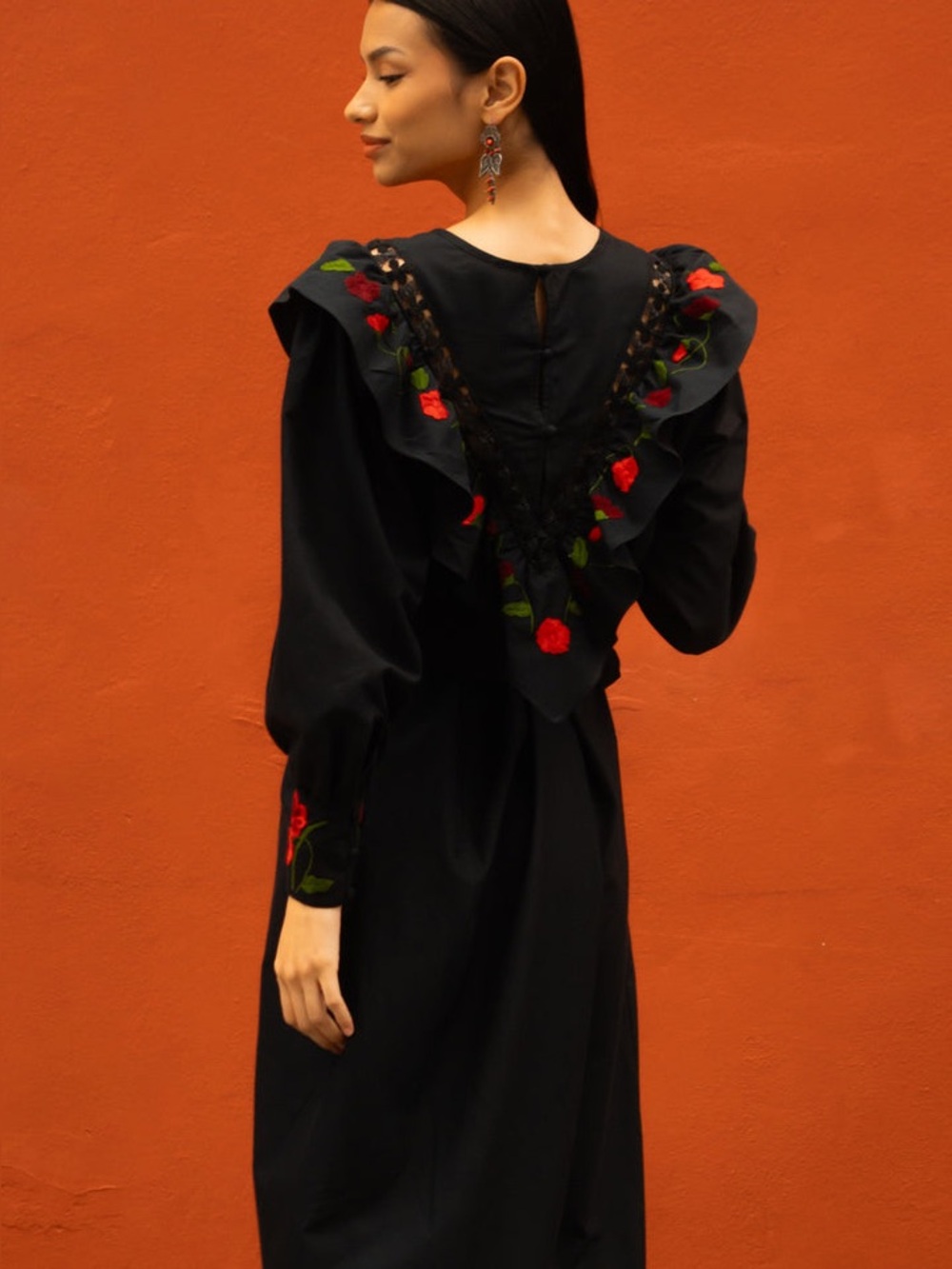 NWT Mi Golondrina Valentina Celebraciones Midi Dress | XS - Picture 2 of 10
